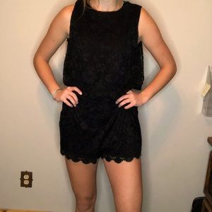 Black Lace Floral Romper🖤